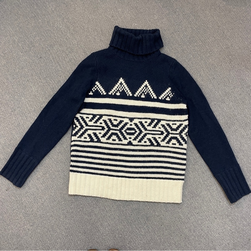 J. Crew Fair Isle Turtleneck Sweater